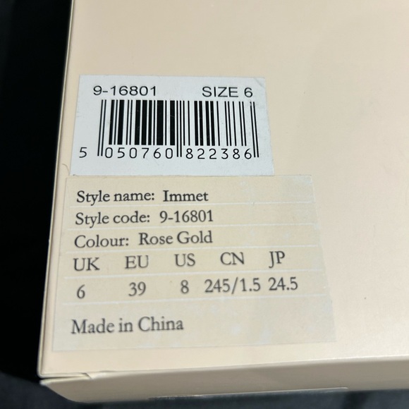 Ted Baker Cinderella Rose Gold flats - Size 8 - Picture 6 of 6